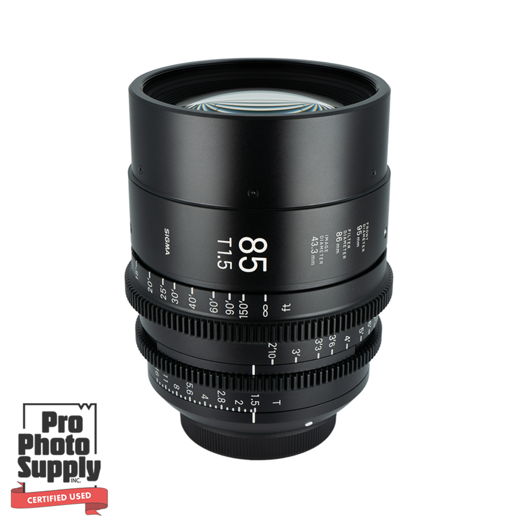 Sigma Cine 85mm t/1.5 Lens - Canon EF-mount