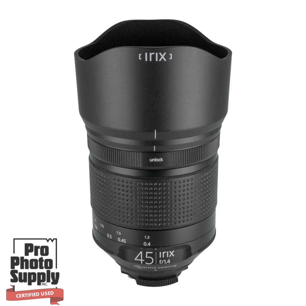 Irix Dragonfly 45mm f/1.4 Manual Focus Lens for F-Mount