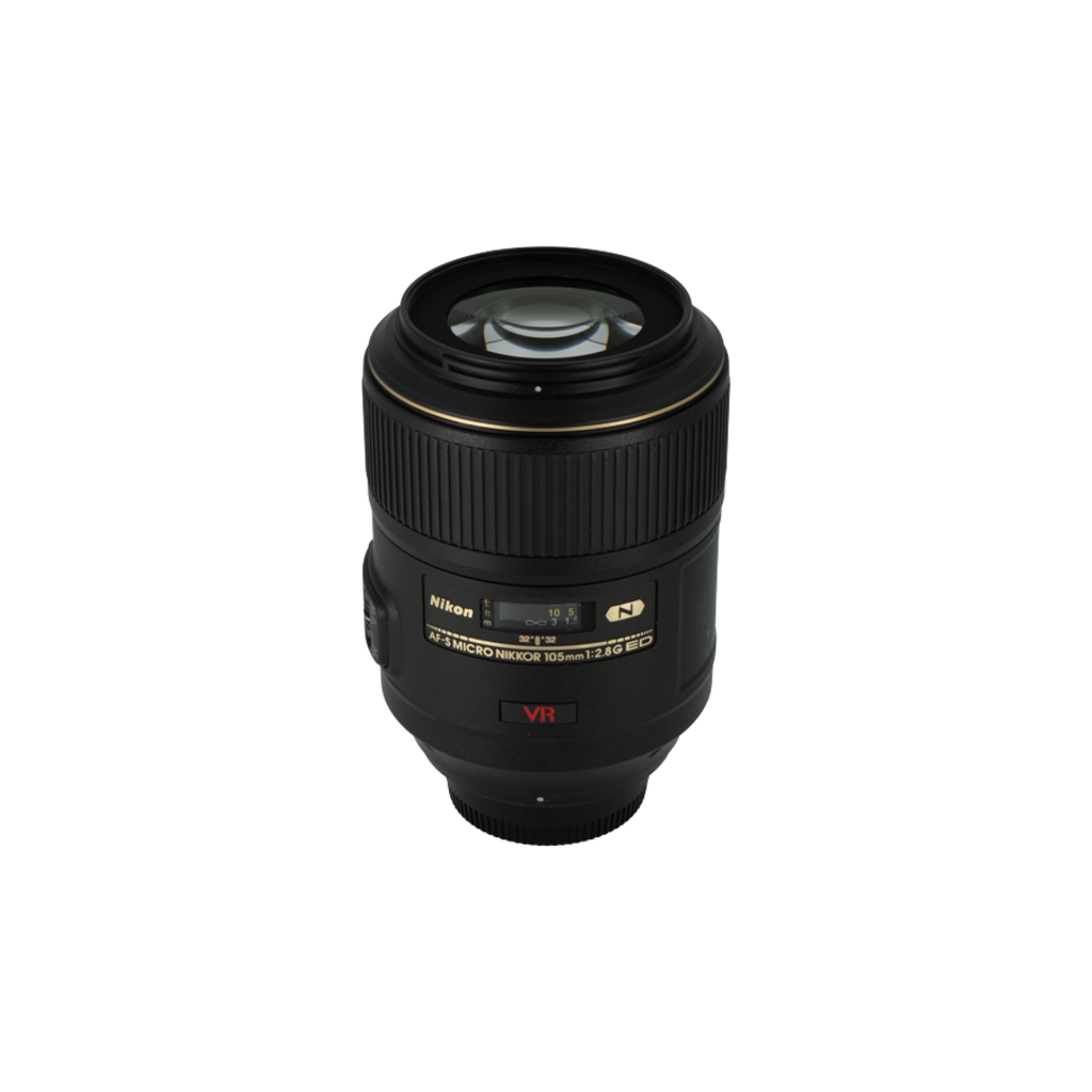 Nikon 105mm f/2.8 VR Micro full frame DSLR lens for Nikon F