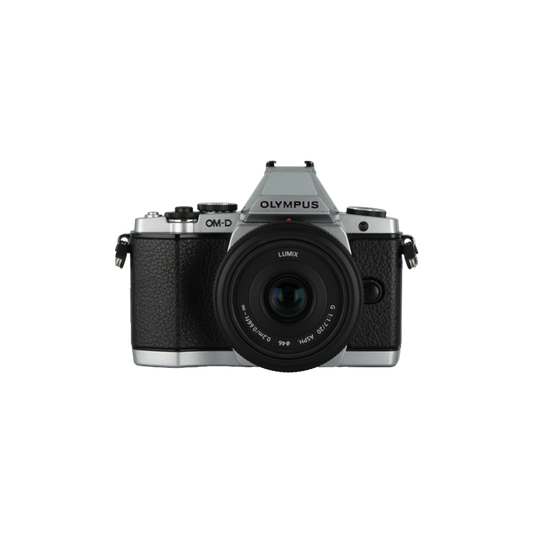 Olympus OM-D E-M5 micro four thirds mirrorless camera with Panasonic Lumix 20mm f/1.7 ASPH micro four thirds mirrorless lens