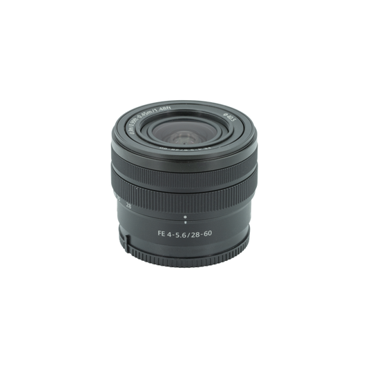 Sony FE 28-60mm f/4-5.6. full frame mirrorless lens