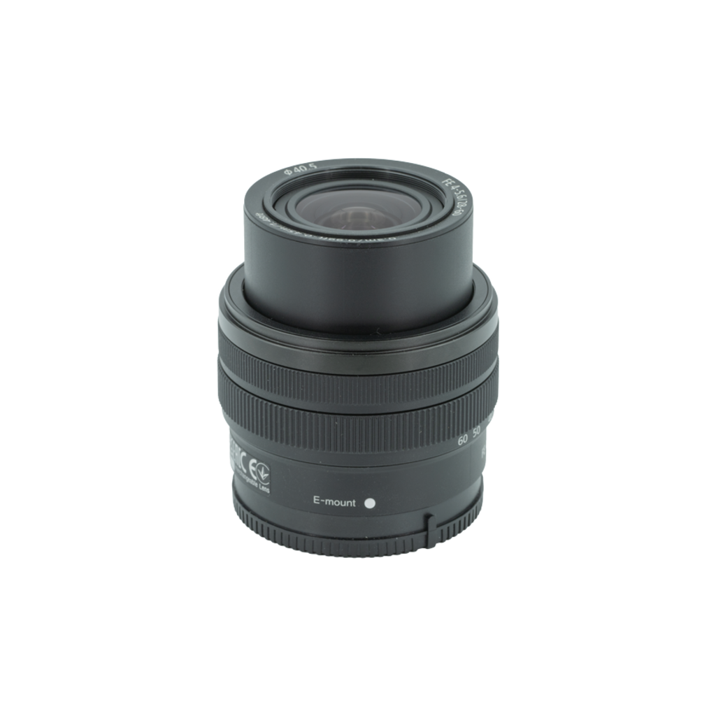 Sony FE 28-60mm f/4-5.6. full frame mirrorless lens