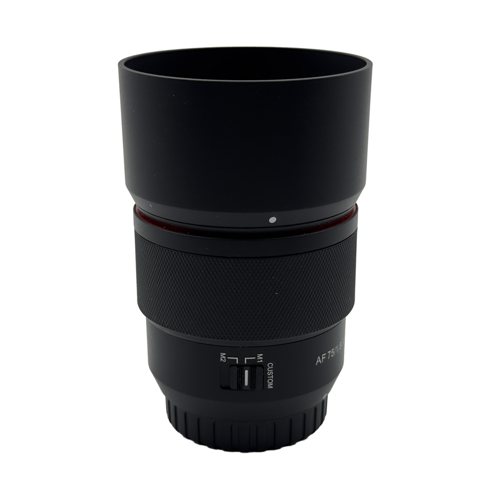 Samyang 75mm f/1.8 APS-C mirrorless lens for fuji XF
