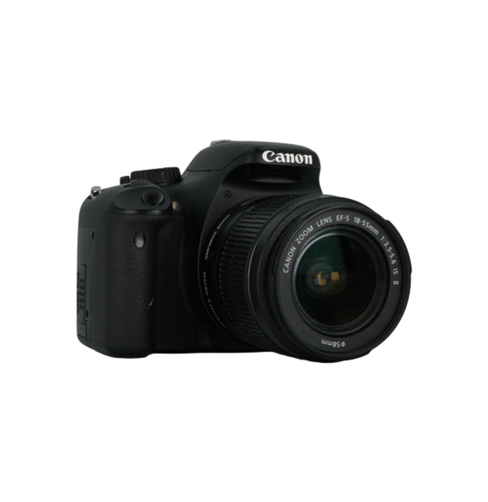 Canon T2i APS-C DSLR camera with canon EFS 18-55mm f/3.5-5.6 is ii, and EFS 55-250mm f/4-5.6 is ii lenses