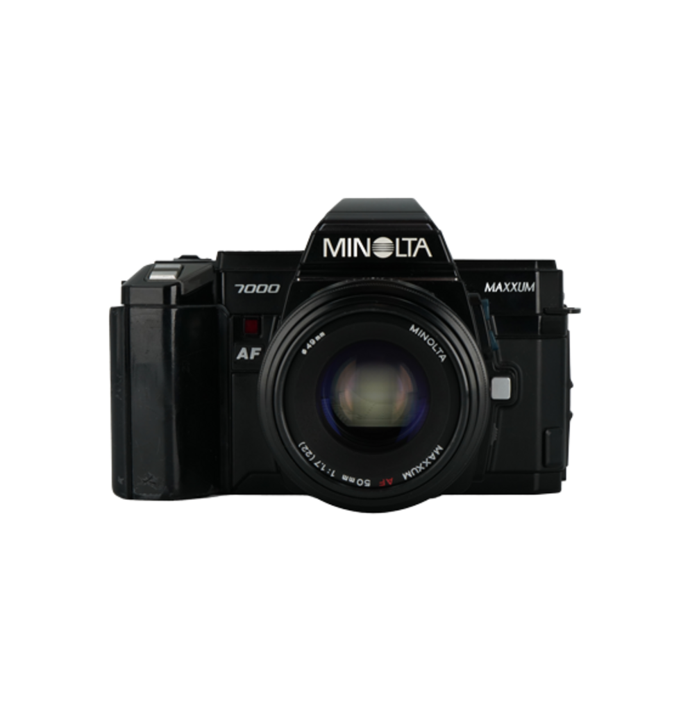 Minolta 7000 Maxxum 35mm Film Camera, Maxxum 50mm f/1.7 Minolta A mount, Maxxum 28-135mm f/4-4.5