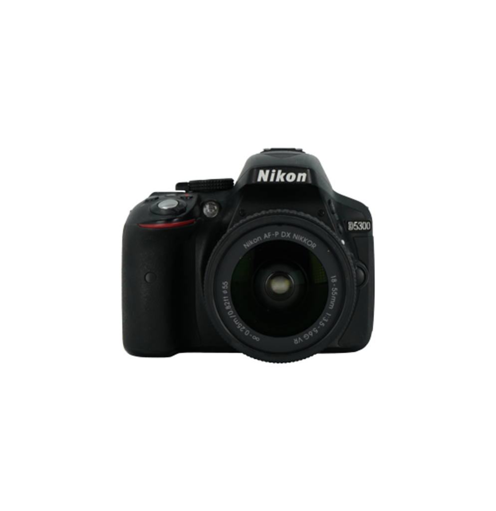 Nikon D5300 APS-C DSLR camera with Nikon 18-55mm APS-C DSLR lens