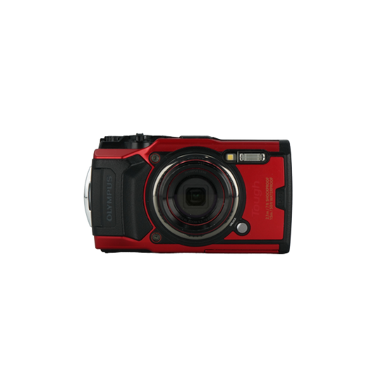 Olympus TG-6 (Red) compact underwater camera and fisheye & teleconverter lenses