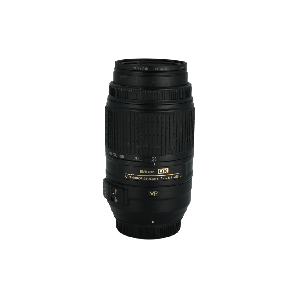 Nikon 55-300mm f/4.5-5.6 G ED DX APS-C DSLR telephoto super zoom lens