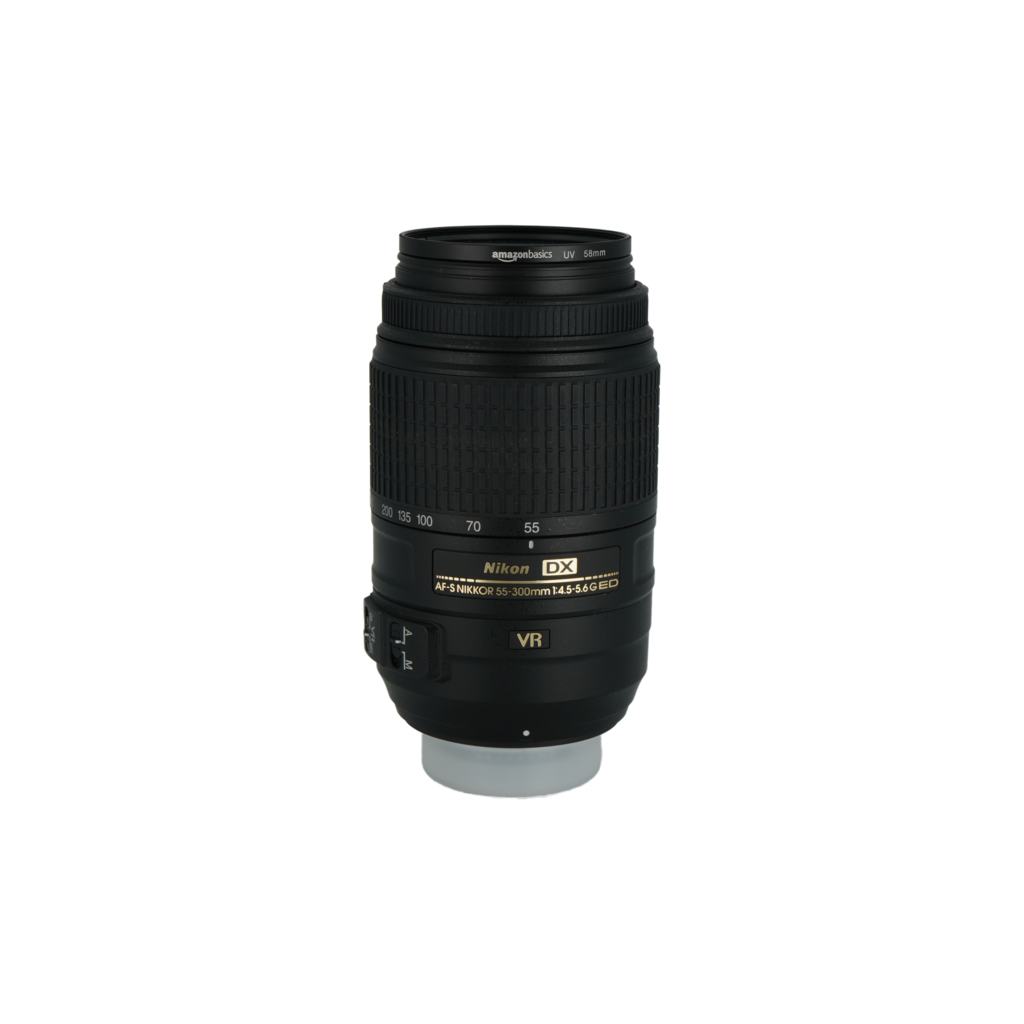 Nikon AF-S 55-300mm f/4.5-5.6 G ED VR APS-C DSLR telephoto super zoom lens