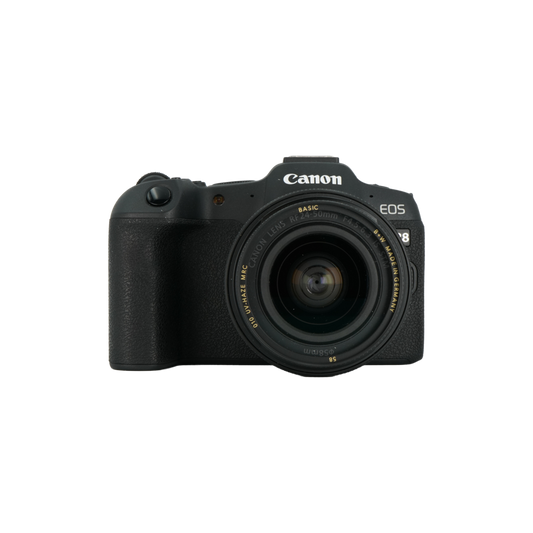 Canon R8 full frame mirrorless camera and Canon RF 24-50mm f/4.5-6.3 full frame mirrorless lens
