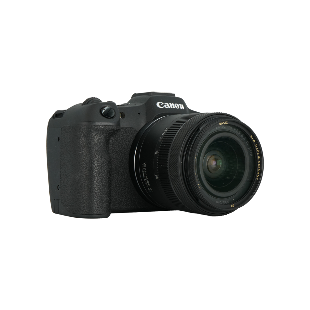 Canon R8 full frame mirrorless camera and Canon RF 24-50mm f/4.5-6.3 full frame mirrorless lens