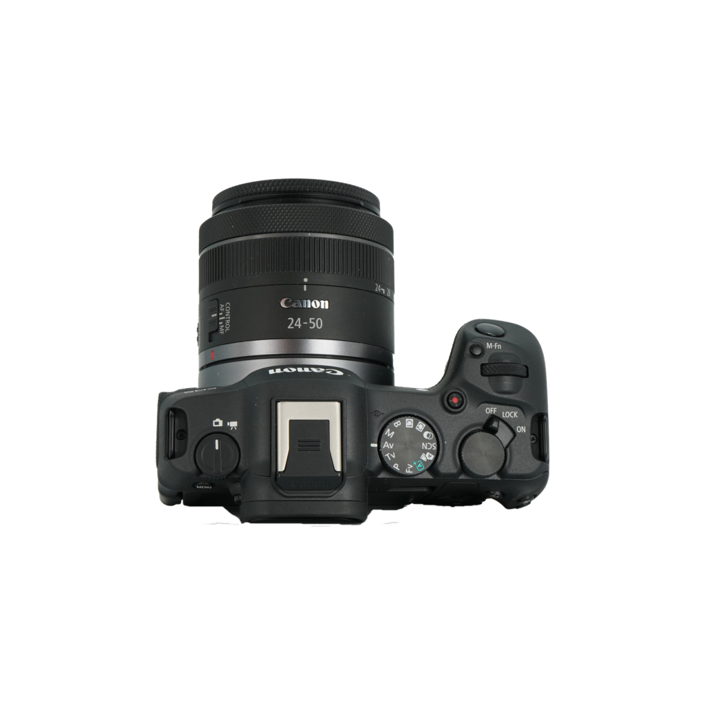 Canon R8 full frame mirrorless camera and Canon RF 24-50mm f/4.5-6.3 full frame mirrorless lens