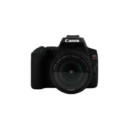 Canon Rebel SL3 APS-C DSLR camera and Canon 18-55mm f/4.5-5.6 IS STM APS-C DSLR lens