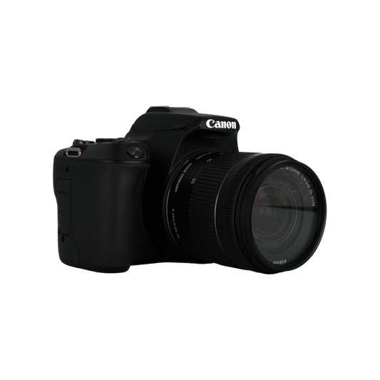 Canon Rebel SL3 APS-C DSLR camera and Canon 18-55mm f/4.5-5.6 IS STM APS-C DSLR lens