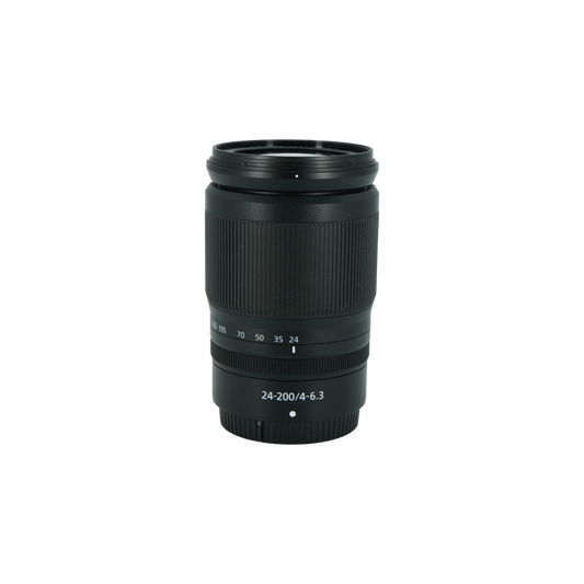 Nikon Z 24-200mm f/4-6.3 full frame mirrorless telephoto super zoom lens`