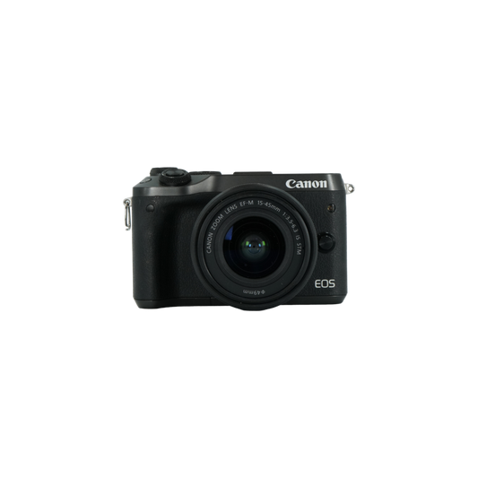Canon EOS M6 APS-C mirrorless camera with Canon 15-45mm f/3.5-6.3 IS STM APS-C mirrorless M mount lens