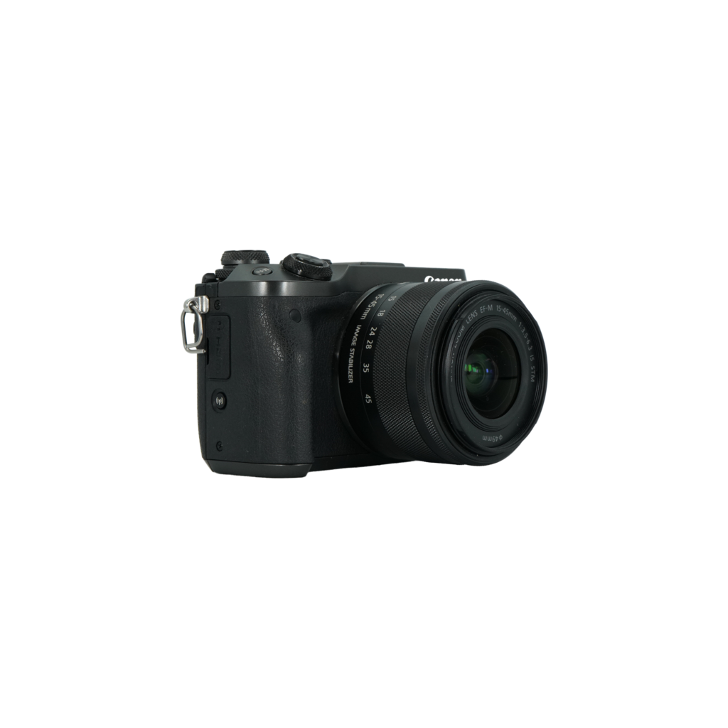 Canon EOS M6 APS-C mirrorless camera with Canon 15-45mm f/3.5-6.3 IS STM APS-C mirrorless M mount lens