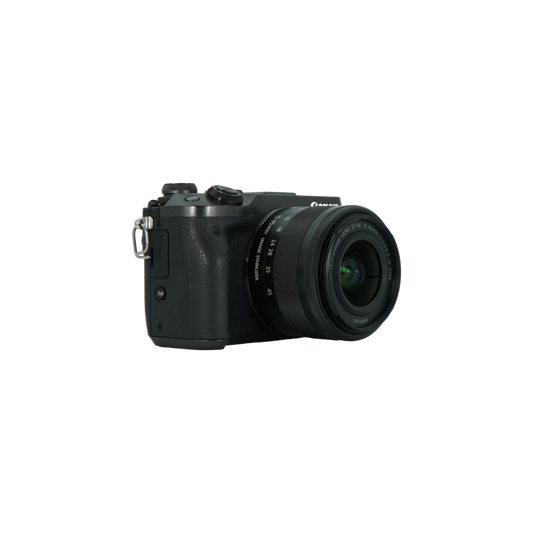 Canon EOS M6 APS-C mirrorless camera with Canon 15-45mm f/3.5-6.3 IS STM APS-C mirrorless M mount lens