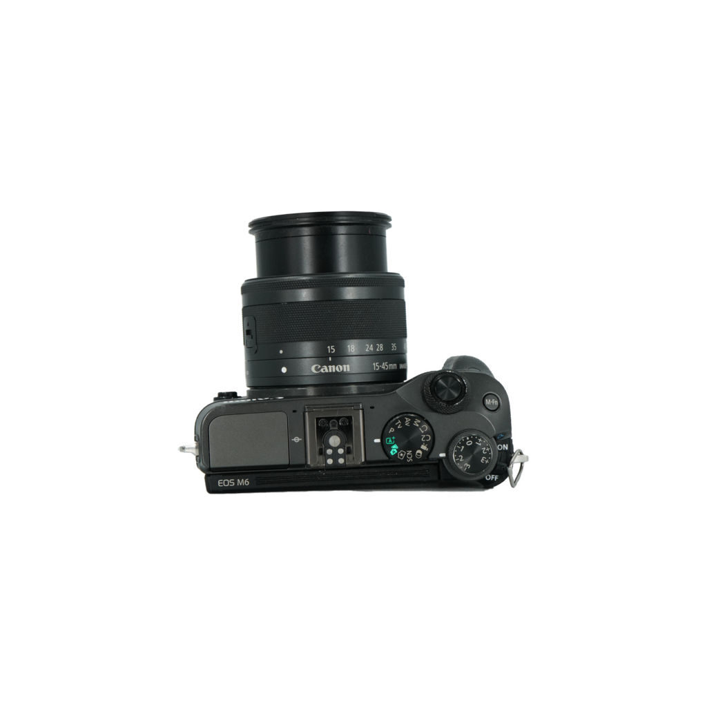 Canon EOS M6 APS-C mirrorless camera with Canon 15-45mm f/3.5-6.3 IS STM APS-C mirrorless M mount lens