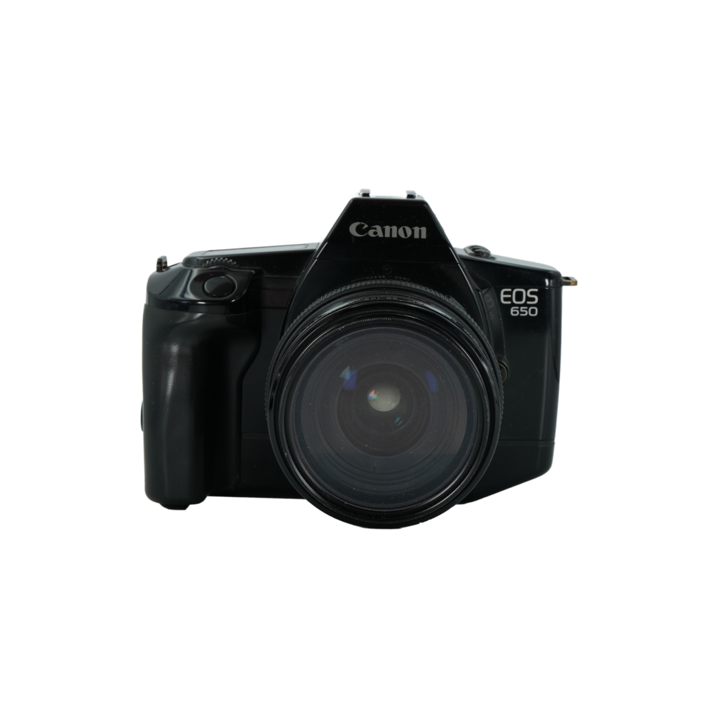 Canon EOS 650 35mm SLR film camera and Canon 35-105mm f/3.5-4.5 EF zoom lens