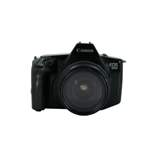 Canon EOS 650 35mm SLR film camera and Canon 35-105mm f/3.5-4.5 EF zoom lens