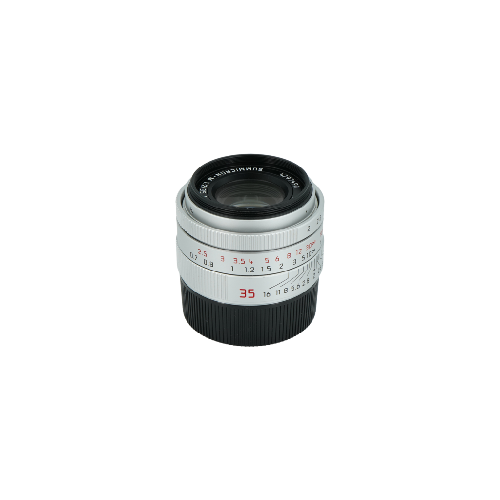 Leica 35mm f/2 Summicron M Silver Lens Model 11674