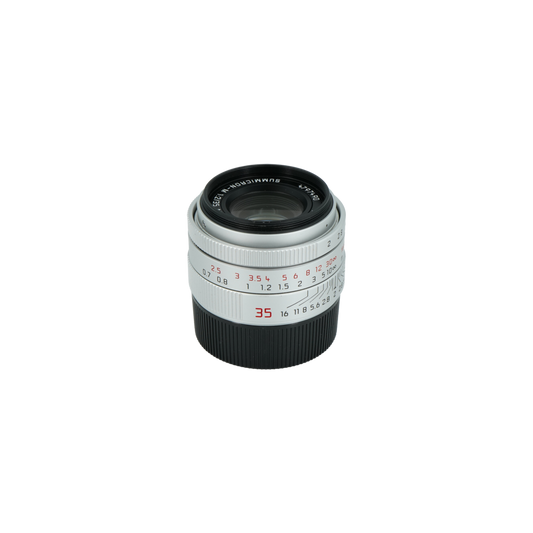 Leica 35mm f/2 Summicron M Silver Lens Model 11674