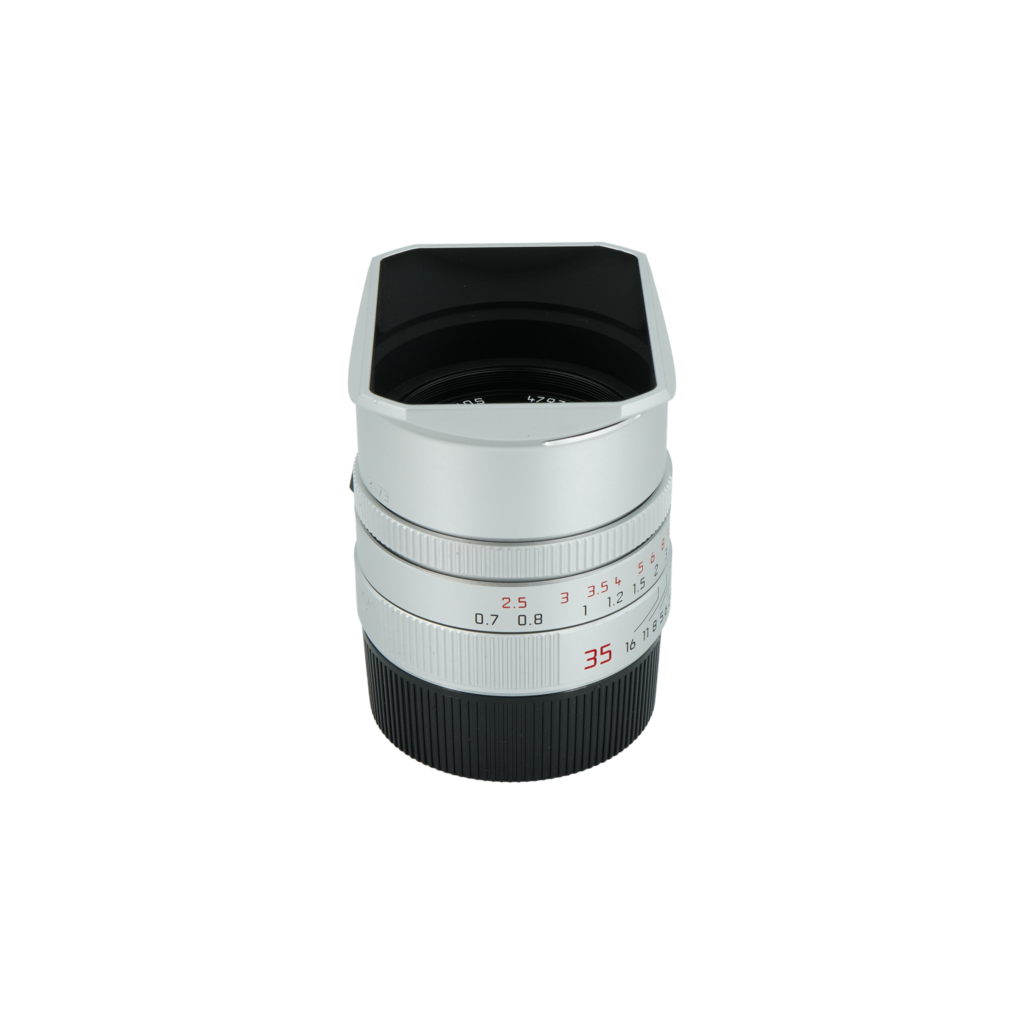 Leica 35mm f/2 Summicron M Silver Lens Model 11674