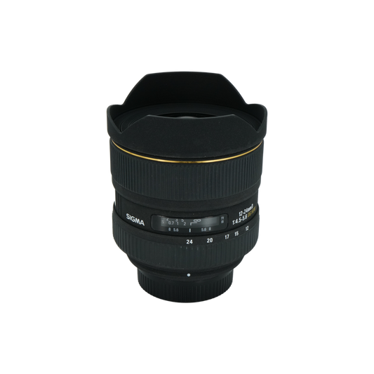 Sigma 12-24mm f/4.5-5.6 D DG HSM full frame DSLR zoom lens for Nikon F mount
