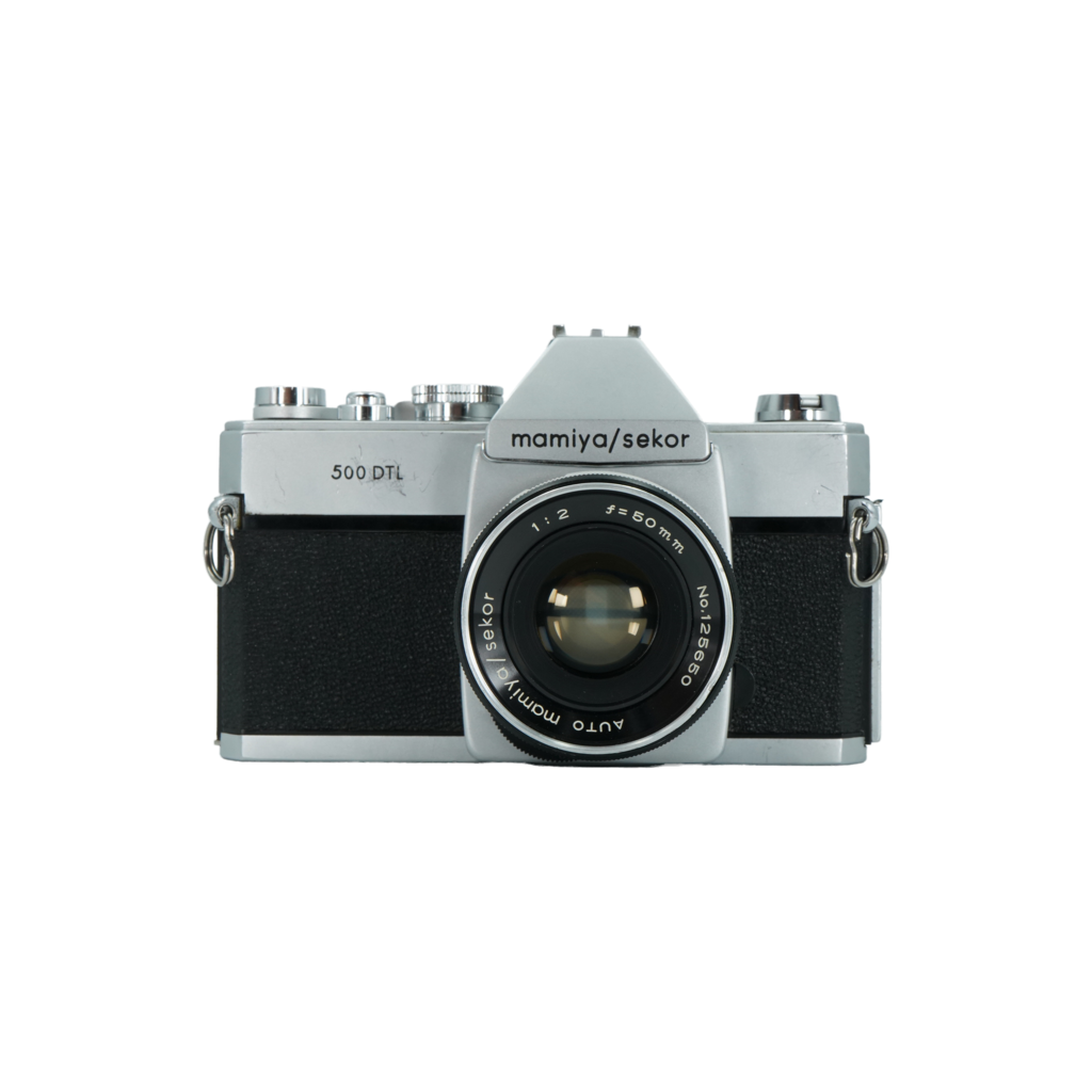 Mamiya/Sekor 500 DTL 35mm Film Camera W/ Mamiya/Sekor 50mm f/2 Lens