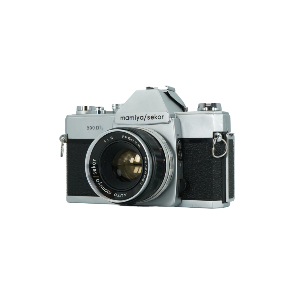 Mamiya/Sekor 500 DTL 35mm Film Camera W/ Mamiya/Sekor 50mm f/2 Lens
