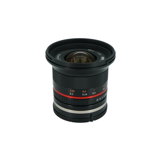 Rokinon 12mm f/2 CS APS-C mirrorless lens for Sony E mount