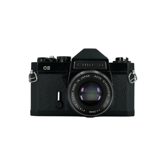 Chinon CS 35mm Film Camera w/ Chinon 55mm f/1.7 Lens for M42 Screw mount