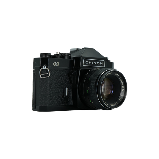 Chinon CS 35mm Film Camera w/ Chinon 55mm f/1.7 Lens for M42 Screw mount