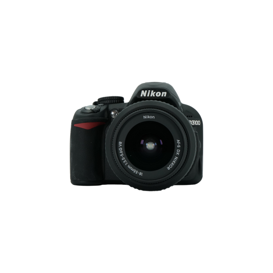 Nikon D3100 APS-C DSLR camera with Nikon 18-55mm f/3.5-5.6 G DX APS-C DSLR lens and Nikon 55-200mm f/4-5.6 AF-S DX lens