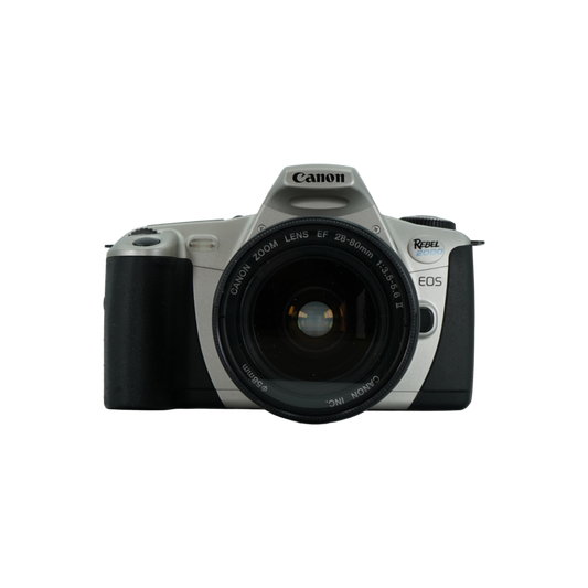 Canon Rebel 2000 35mm film camera with Canon EF 28-80mm f/3.5-5.6 II zoom lens