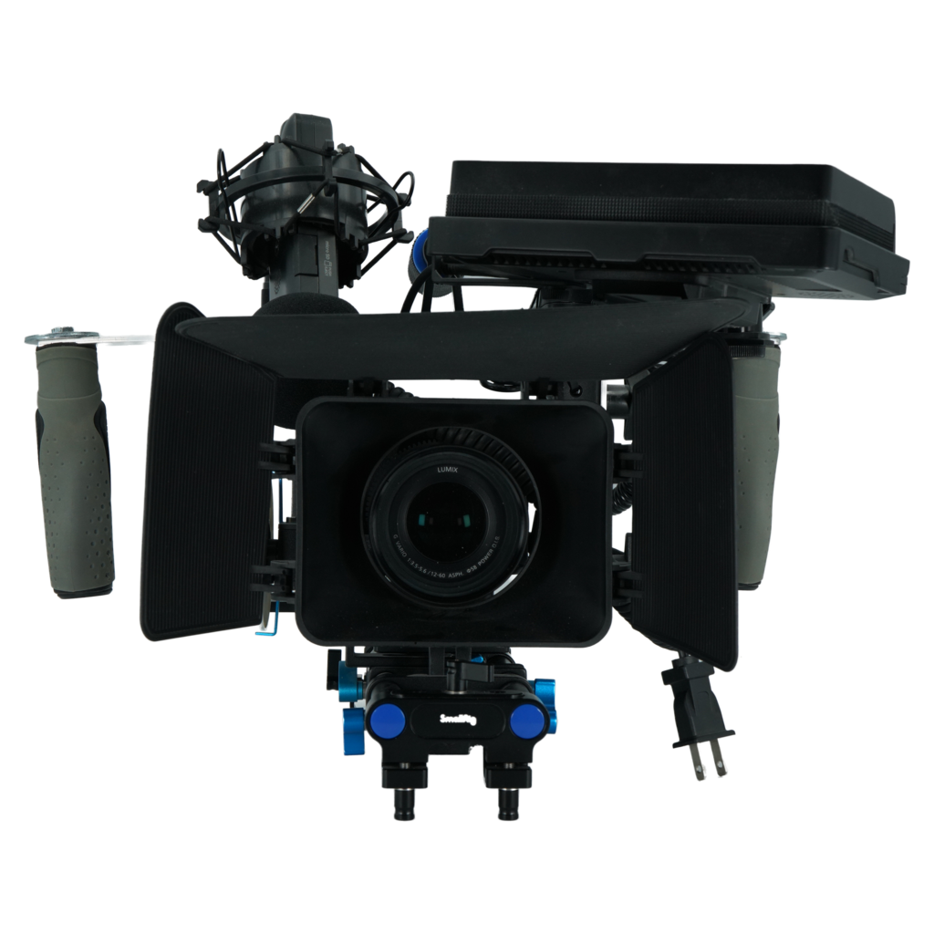 Panasonic Lumix G85 MFT mirrorless camera cinema kit with Panasonic Lumix G 12-60mm f/3.5-5.6 MFT zoom lens