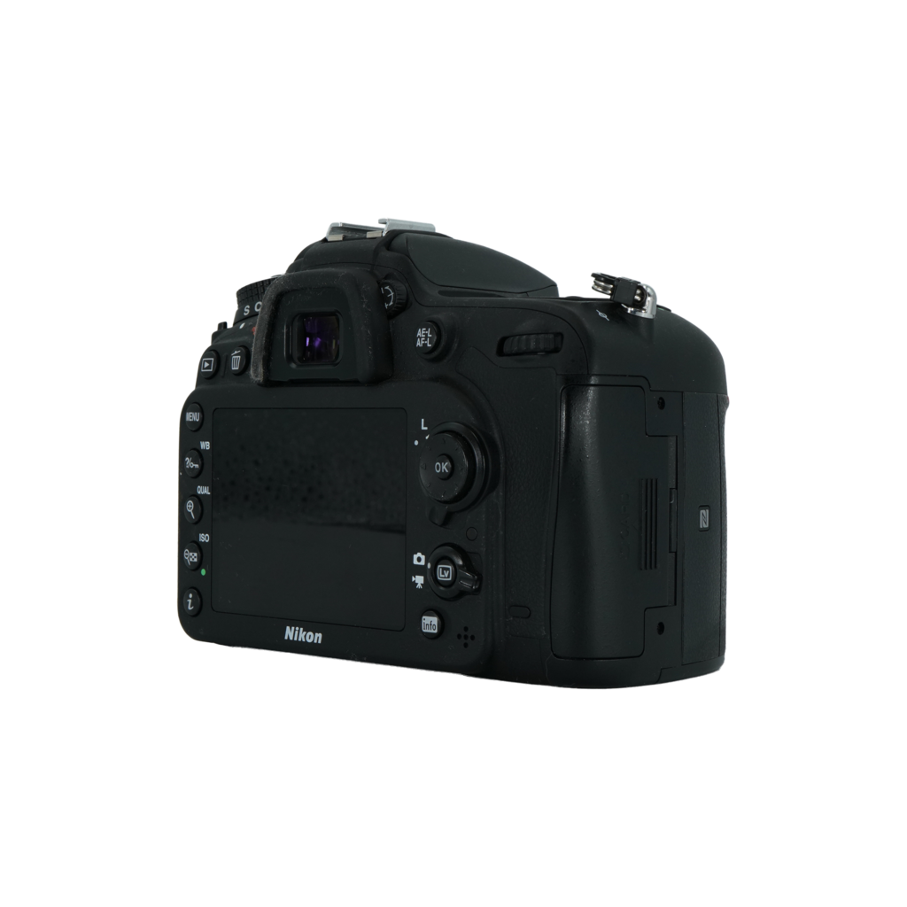 Nikon D2200 APS-C DSLR camera with Nikon 18-55mm f/3.5-5.6 zoom lens