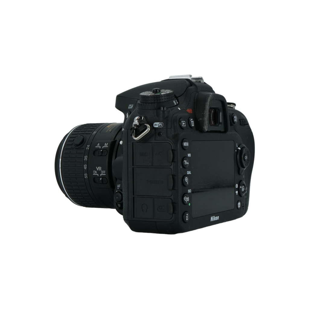 Nikon D2200 APS-C DSLR camera with Nikon 18-55mm f/3.5-5.6 zoom lens