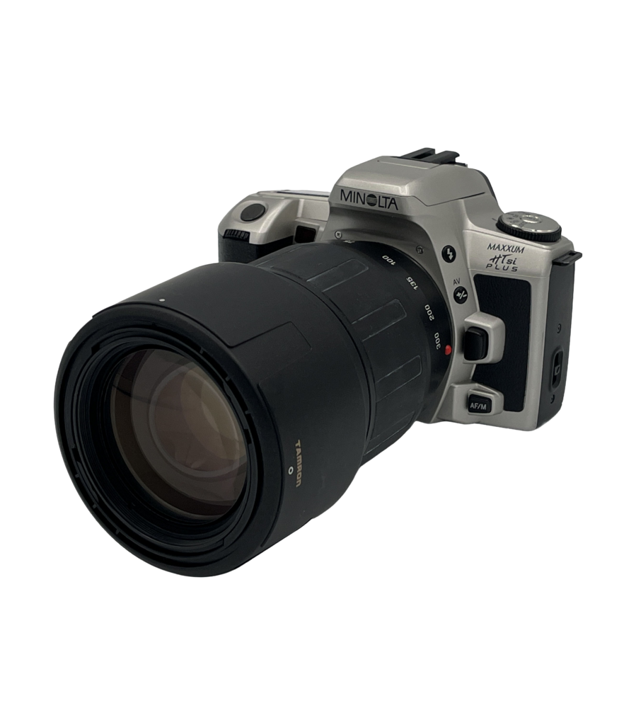 Minolta Maxxum HTsi Plus 35mm Film Camera w/ Tamron 75-300mm AF Tele-Macro f/4-5.6 Lens for Minolta A-mount