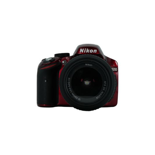 Nikon D3200 APS-C DSLR camera with Nikon 18-55mm f/3.5-5.6 G APS-C DSLR zoom lens