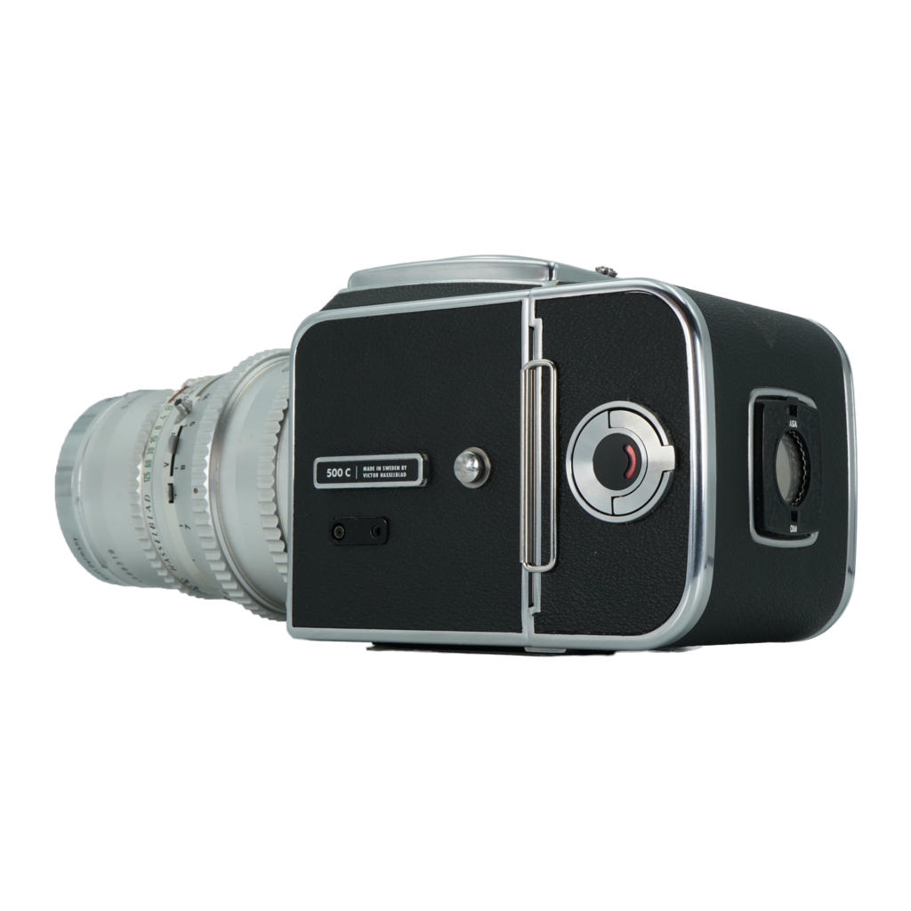 Hasselblad 500C medium format camera with Sonnar 150mm f/1.8 medium format lens