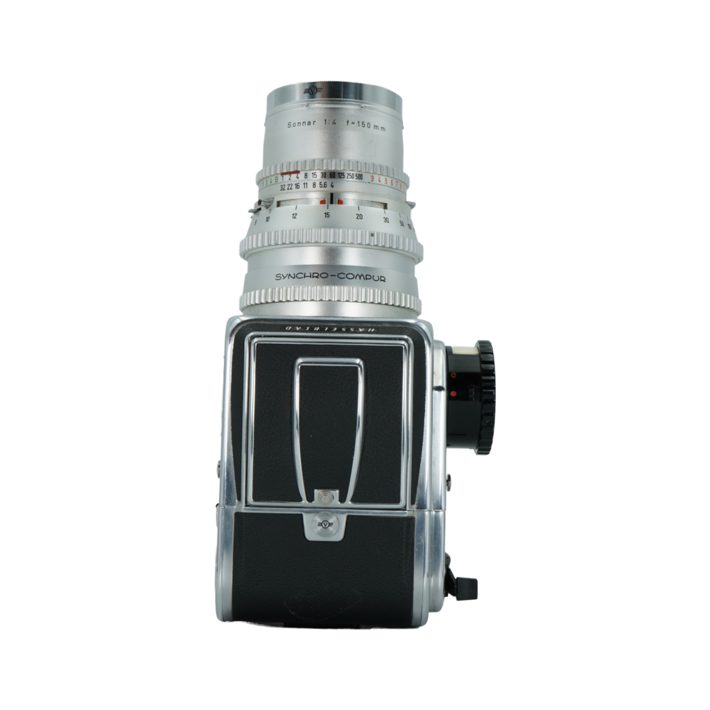 Hasselblad 500C medium format camera with Sonnar 150mm f/1.8 medium format lens