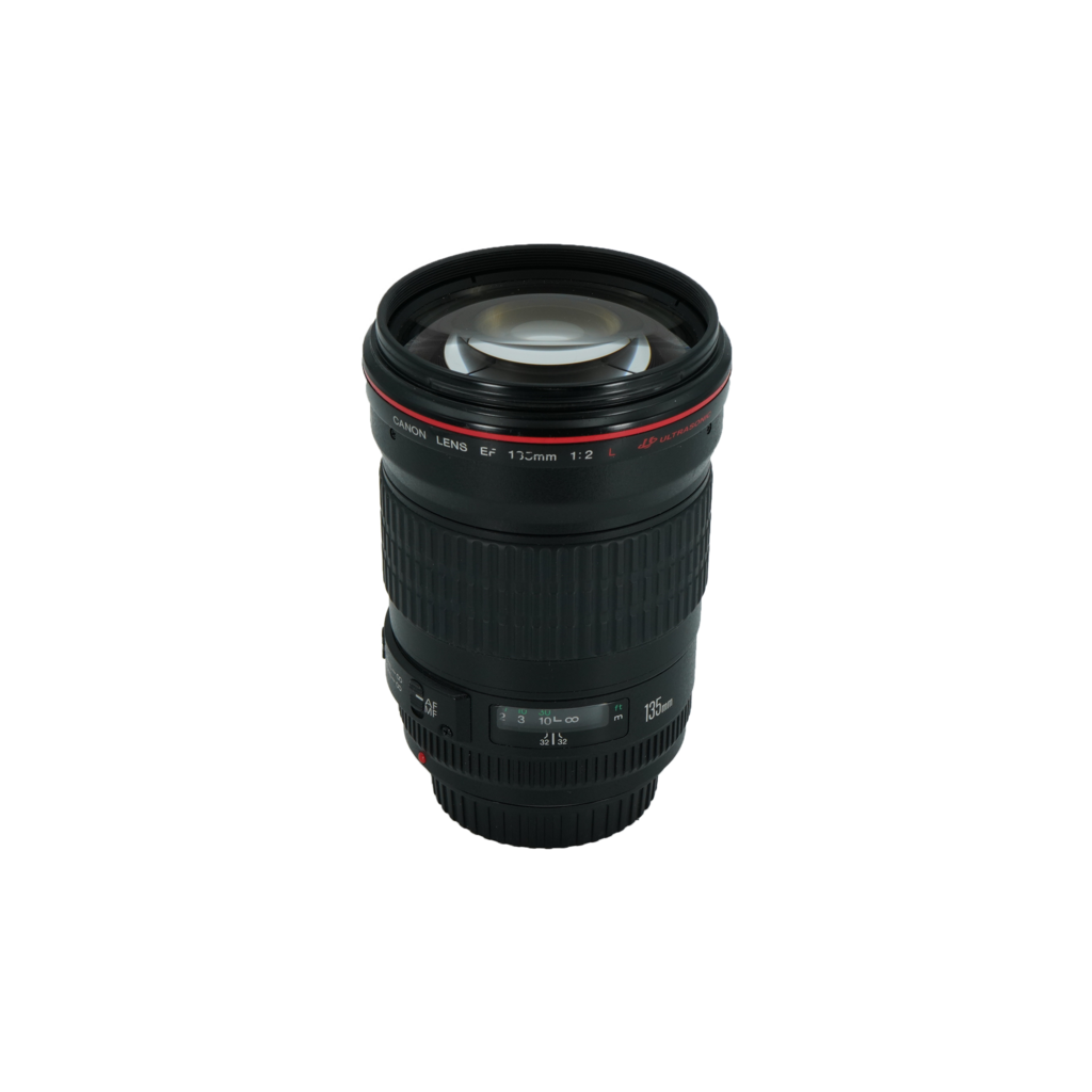 Canon EF 135mm f/2 L full frame telephoto lens