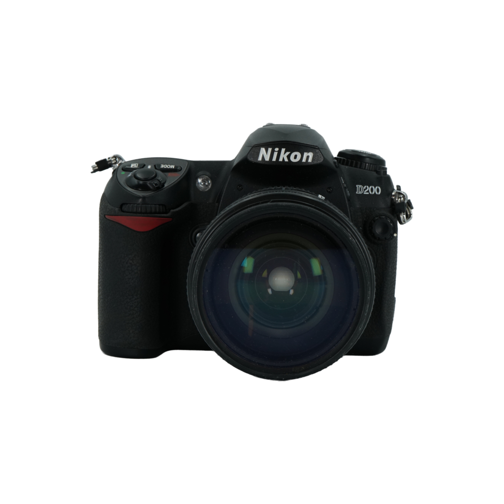 Nikon D200 APS-C DSLR camera with Nikon 35-135mm f/3.5-4.5 full frame DSLR telephoto zoom lens