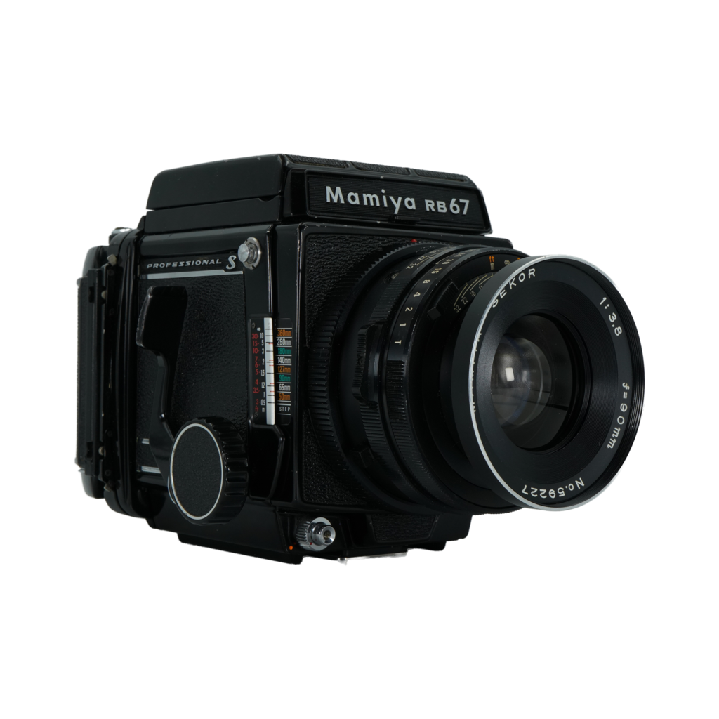 Mamiya RB67 Pro-S medium format camera and Mamiya-Sekor 90mm f/3.8 lens