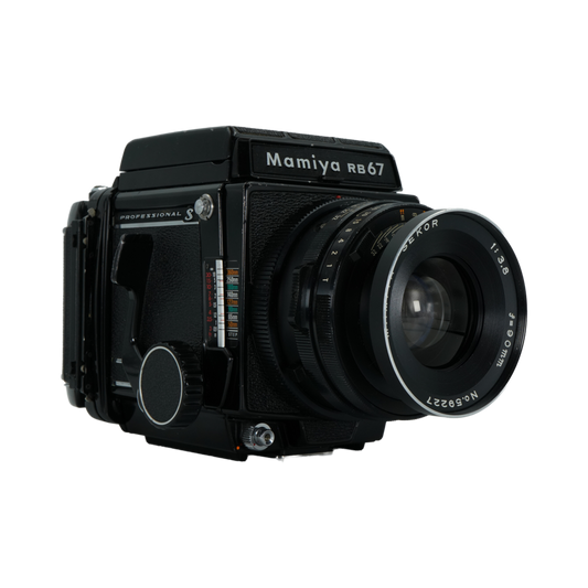 Mamiya RB67 Pro-S medium format camera and Mamiya-Sekor 90mm f/3.8 lens
