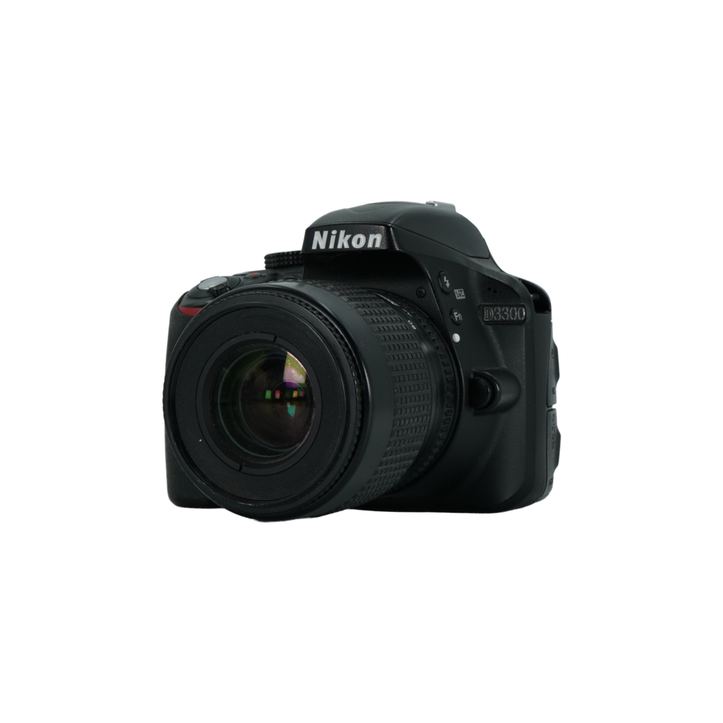 Nikon D3300 F Mount APS-C DSLR camera with Nikon 35-80mm f/4-5.6 Lens