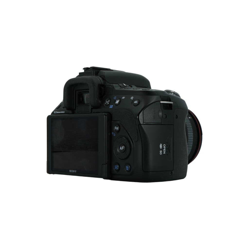 Sony a500 full frame DSLR camera with Sigma DC 18-200mm f/3.5-6.3 full frame DSLR telephoto zoom lens