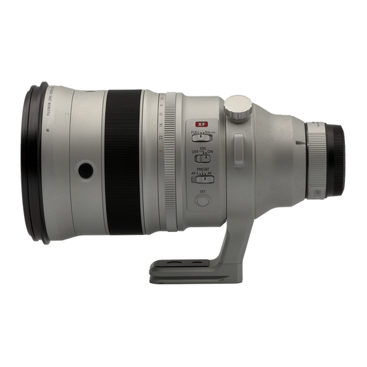 Fujifilm XF 200mm f/2 APS-C mirrorless telephoto lens with 1.4x teleconverter